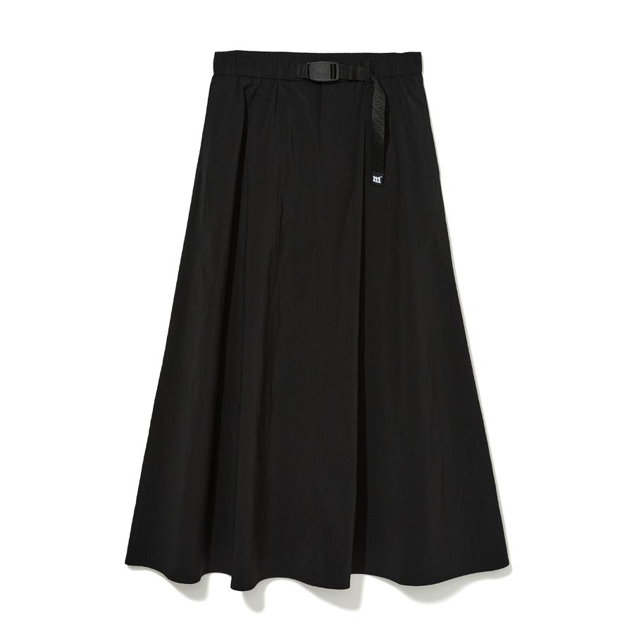 MARKM Women'S Nylon Long Flare Skirt (Misac2352)