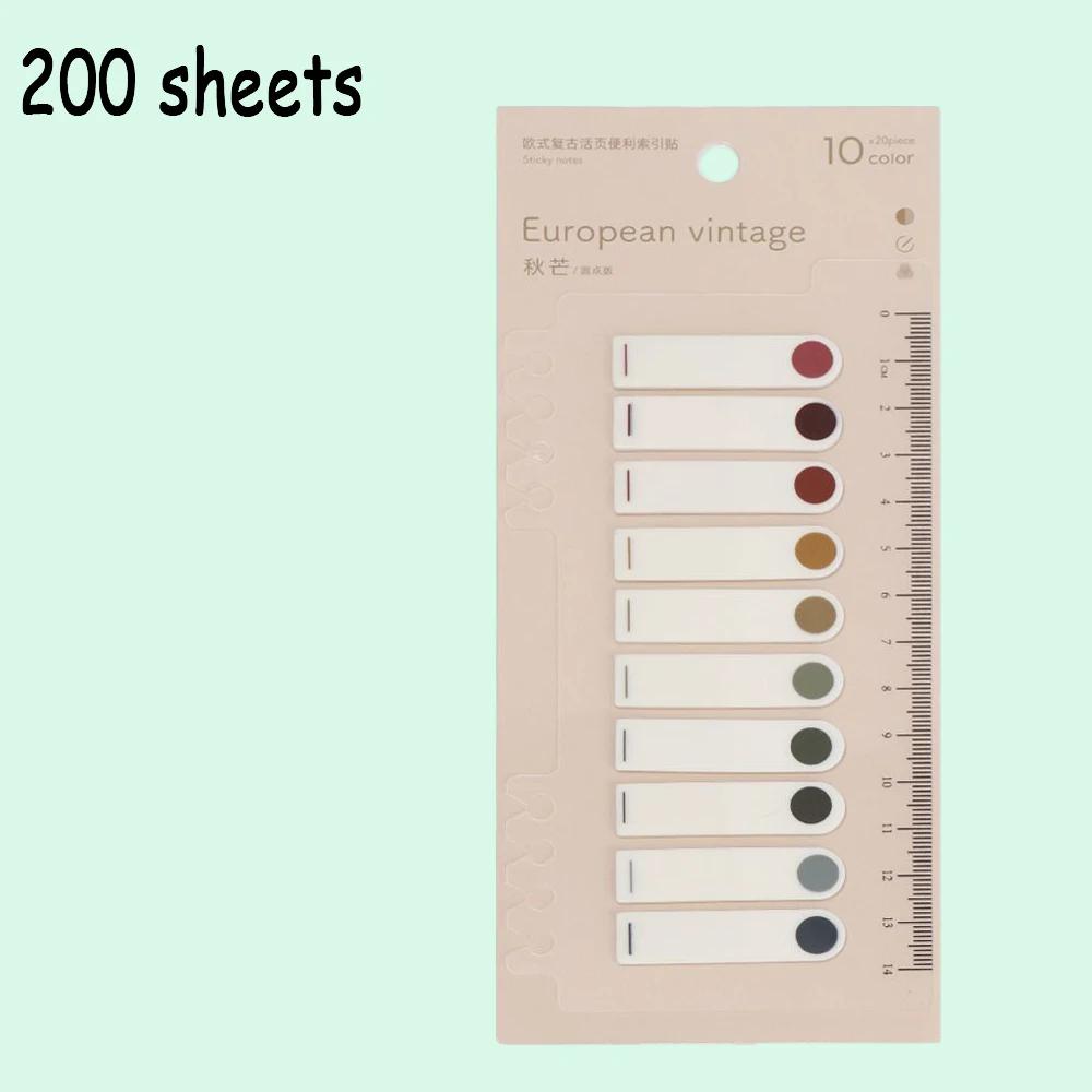 60/90/120/200 Sheets Self Adhesive Sticky Notes Memo Pad Flags Tab Loose-leaf Index Sticker Bookmark Page Sticker Sticky Notes