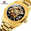 Forsining Fusini 344 Style Men'S Fashion Casual Hollow Mechanical, Automatic Mechanical Watch