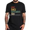Fun Epic Since September 1980 40th Birthday Gift 40 Year Old T Shirt Streetwear Cool Fun Design Tshirt Cotton