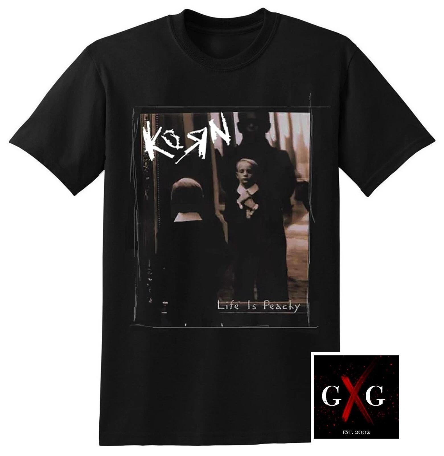 KORN cd cvr LIFE IS PEACHY Official SHIRT LRG New issues follow the leader S