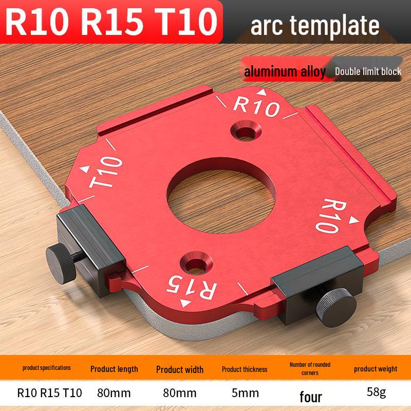 Aluminum Alloy Round Corner Trimming Tool for Woodworking