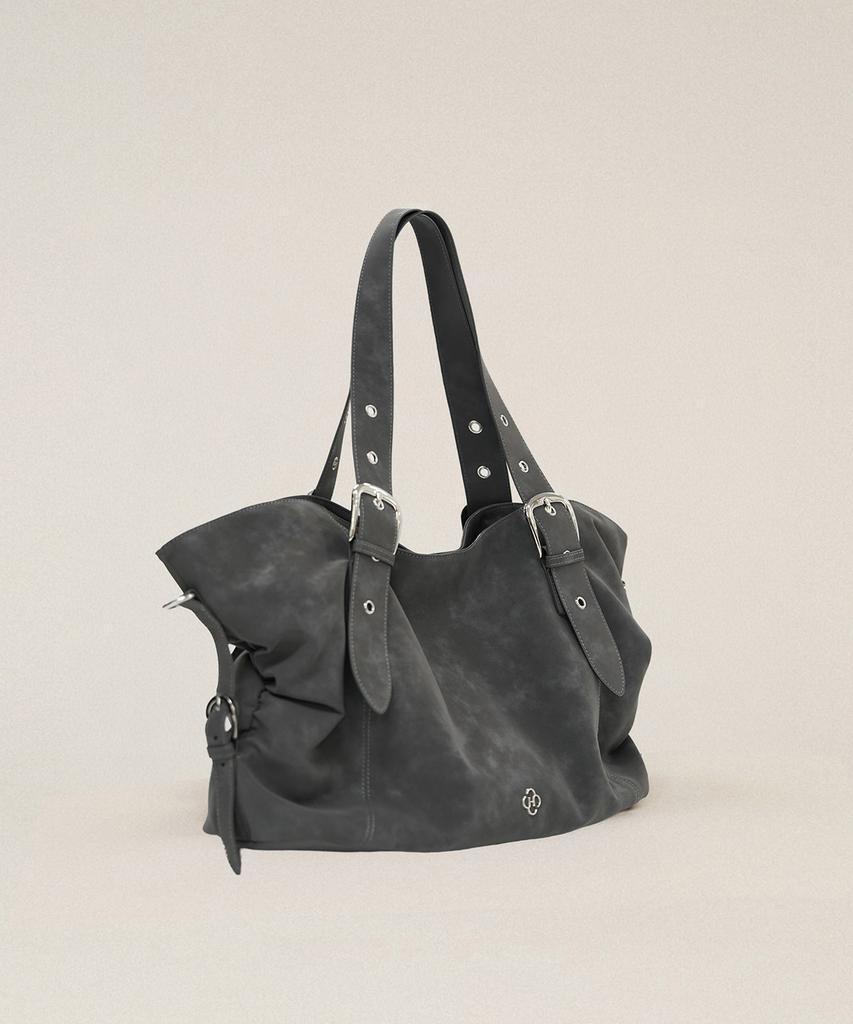 Heeari Bb Buckle Big Shoulder Bag_Gray
