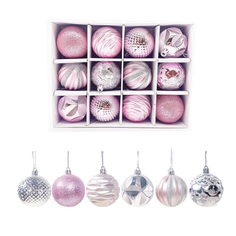 Galvanisierte Kunststoff-Weihnachtsornamente: Runde, unregelmäßige und bemalte Geschenkanhänger