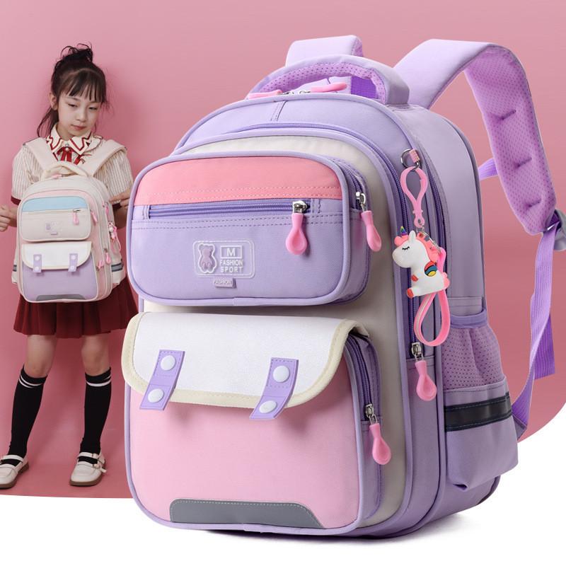 Adorable Cartoon Print Backpack For Kids With Lightweight Design And Large Capacity