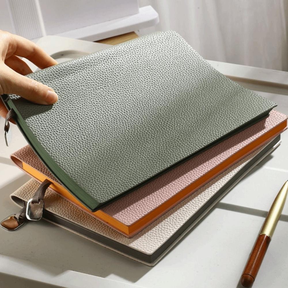 PU Leather Cover Diary Book 100 Sheets Diary Agenda A5 Leather Notebook Office Supplies
