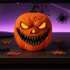 Świecąca Lampka Halloweenowa Aktywowana Dźwiękiem Lampa Dynia do Wnętrz