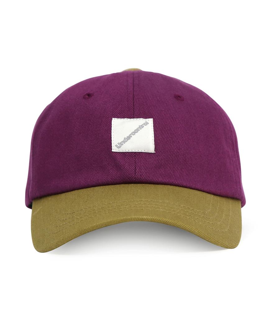 Eondeokeonteulol Washed Cotton Ball Cap V Square / Washed B B / Purple Lime