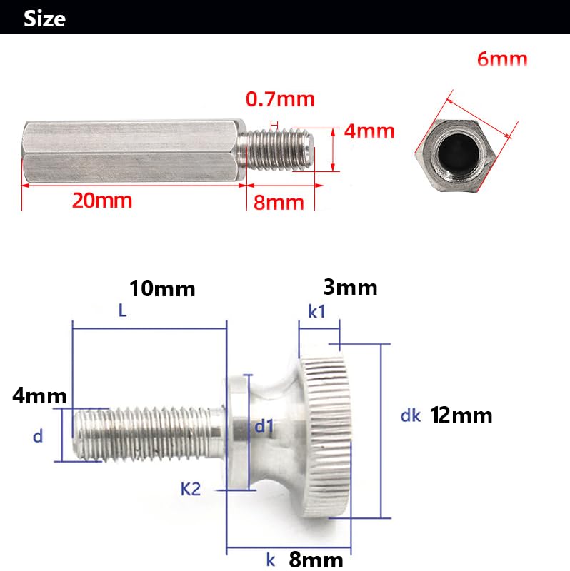 BLOOM SPIRITS Vesa Screw Mount Stand, Monitor, Back, For Convex Spacer, Height 0.8 Inches