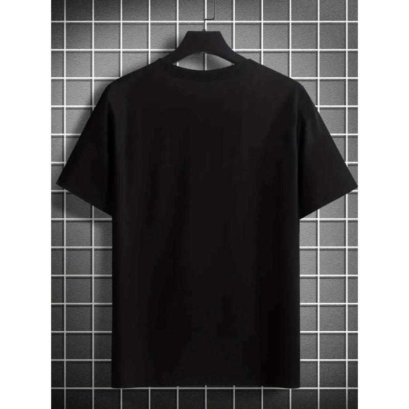 European Sizes Creative Pigeon Men's Fashion Trendy Print Pattern, Men's Round Neck Short Sleeve T-shirt, Holiday Camping Casual T-shirt