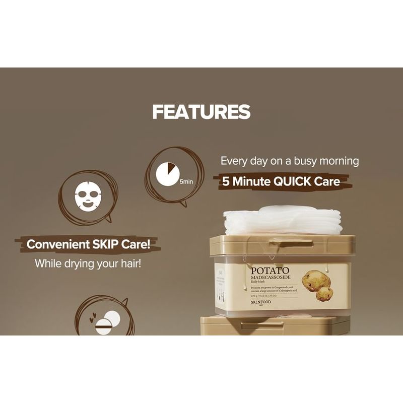 SKINFOOD - Potato Madecassoside Daily Mask