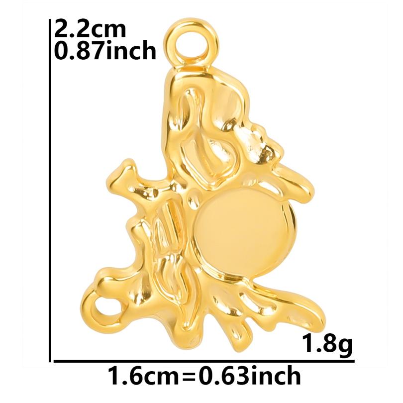 6pcs/Lot Evil Eye Heart Star Cross Vintage Pendant With Drilling Holes Stainless Steel Charms For Jewelry Making Bulk Blank Bail