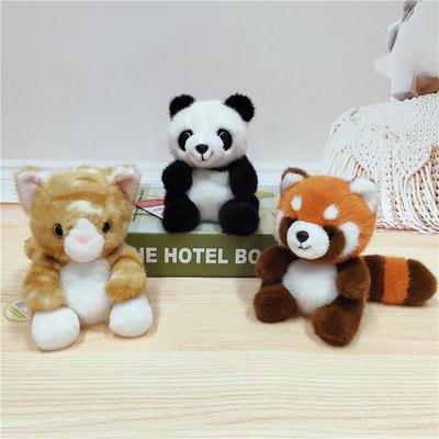 Unzip Beanbag Plush Toy Set: Elephant, Panda, and Raccoon Desk Companions for Kids