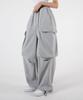 UMM Big Pocket Cargo Wide Drawstring Jogger Training Pants 2 Colors
