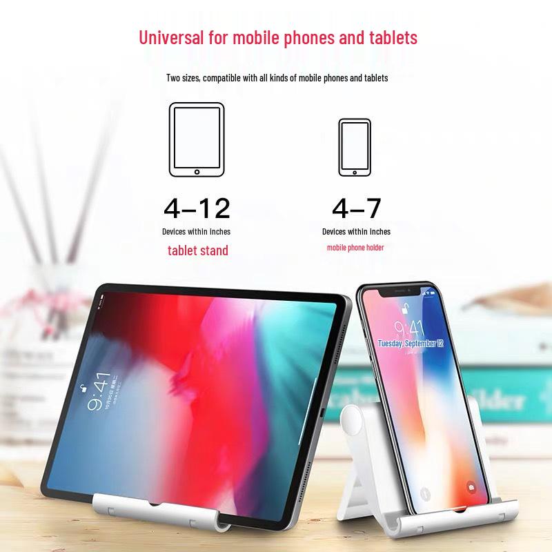 Universal Adjustable Desktop & Bedside Phone/Tablet Holder for Live Streaming