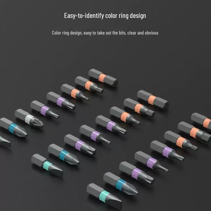 24-in-1 Multifunctional Ratchet Screwdriver Set with S2 Bits for Household Use