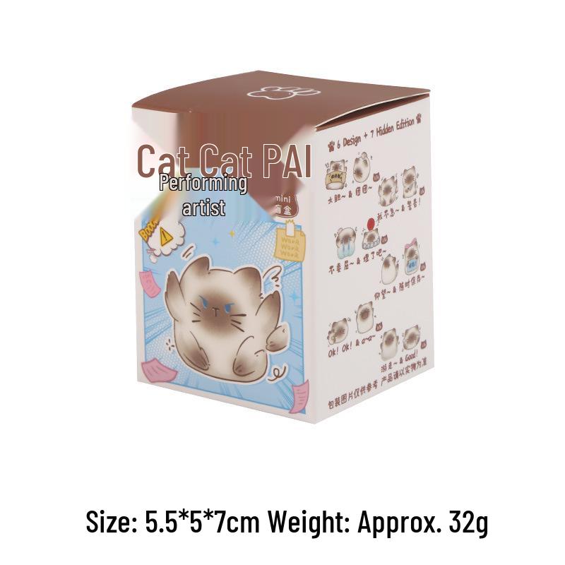 

Мини-блайндбокс: Милый кот-артист Настольное украшение