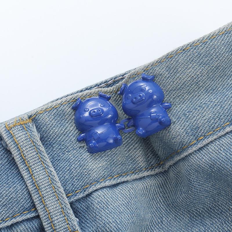 Регулируемая пряжка для джинсов – Съемное, не требует шитья, без гвоздей решение для утягивания.