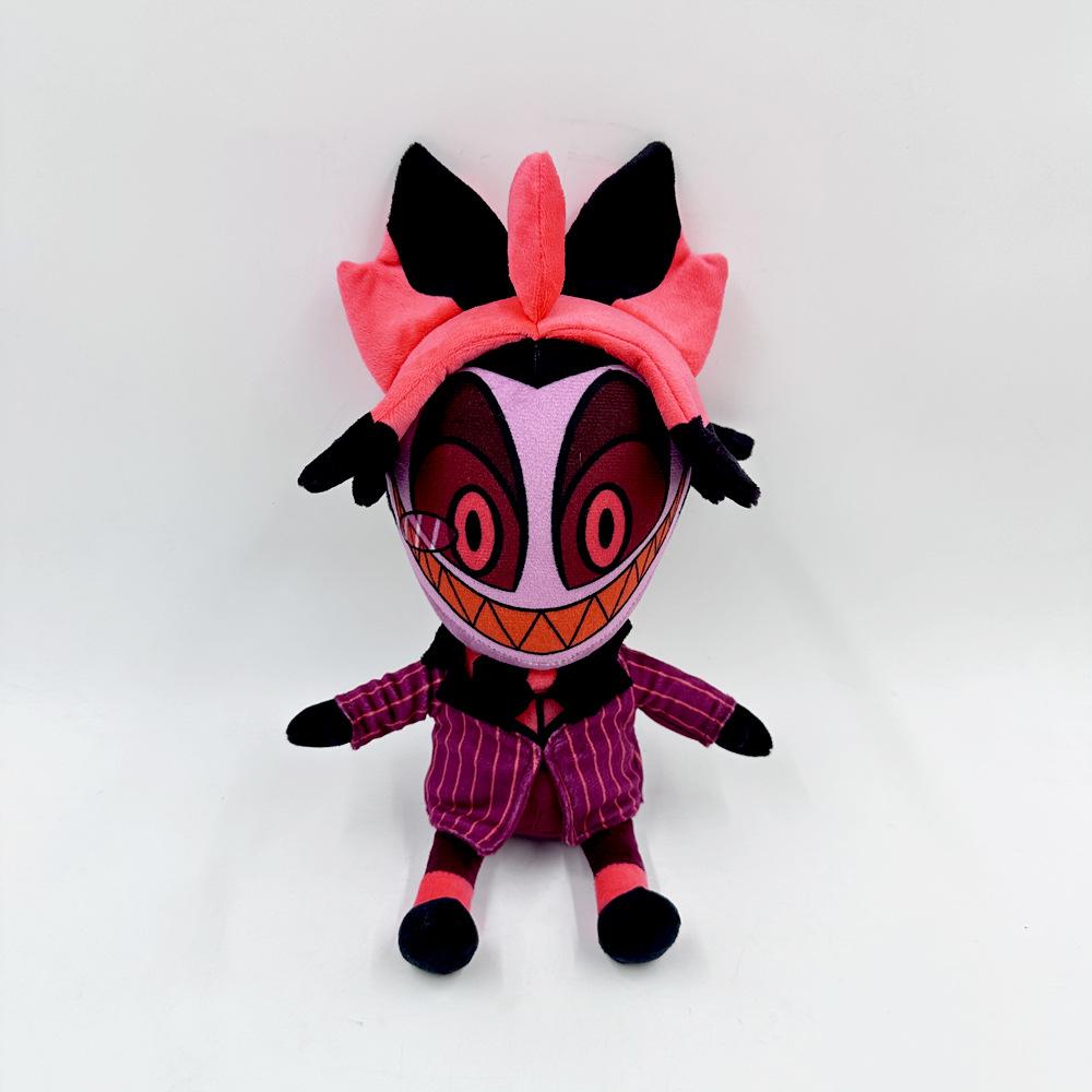 Plush Hazbin Hotel Toy Stuffed Animal Doll Cotton Filling Angel Clown Stolas