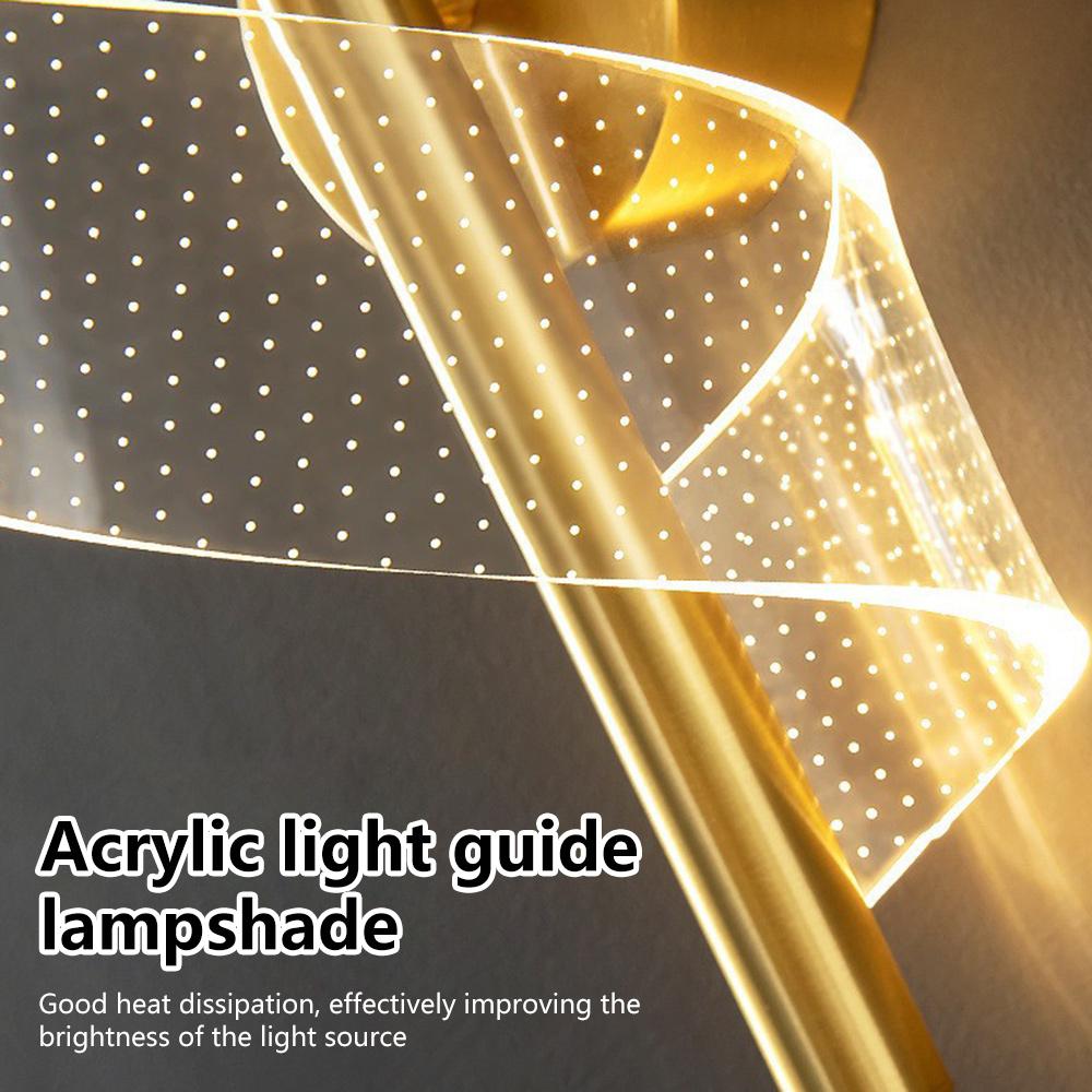 Nordycka lampa ścienna LED kinkiet oświetlenie wewnętrzne do domu sypialni salonu korytarza klatki schodowej dekoracja nowoczesna lampa ścienna
