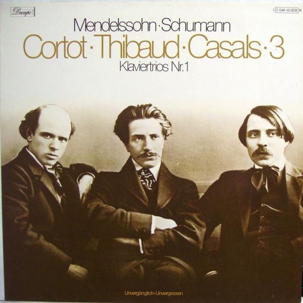 

LP Record ALFRED CORTOT JACQUES THIBAUD PAB Mendelssohn Piano Trio In D Minor 1C04901808M DACAPO Germany Classical Used