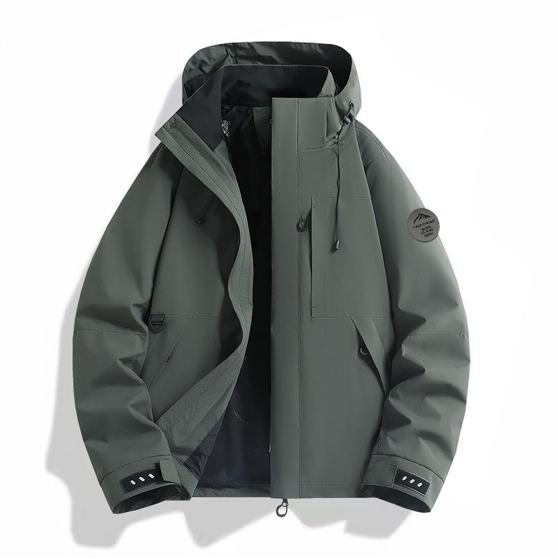 Men's Women's Enhanced Waterproof Jackets Outdoor Sports Heat-Sealed Seams Windbreaker Unisex Hiking Climbing Rain Coat
