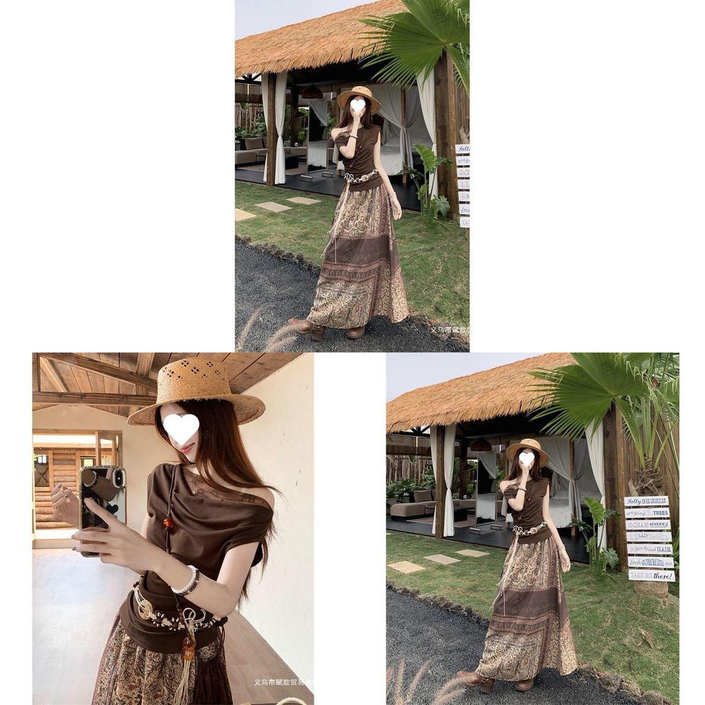 Urban Style Womens Summer Dress And Top Set With Polyester Fabric For Office Wear