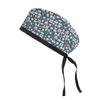 Adjustable Cotton Surgical Cap with Cartoon Print for Women and Men