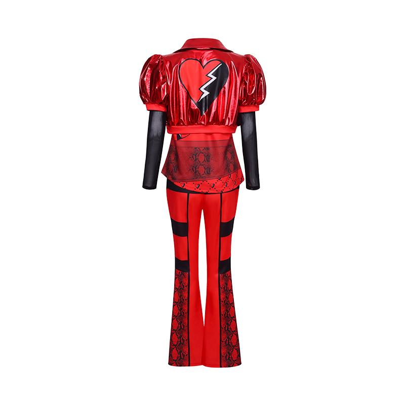 Anime Movie  Descendants 4 Red Cosplay Costume The Rise Of Red Accion Halloween Disguise Party Dress Up Suit For Woman