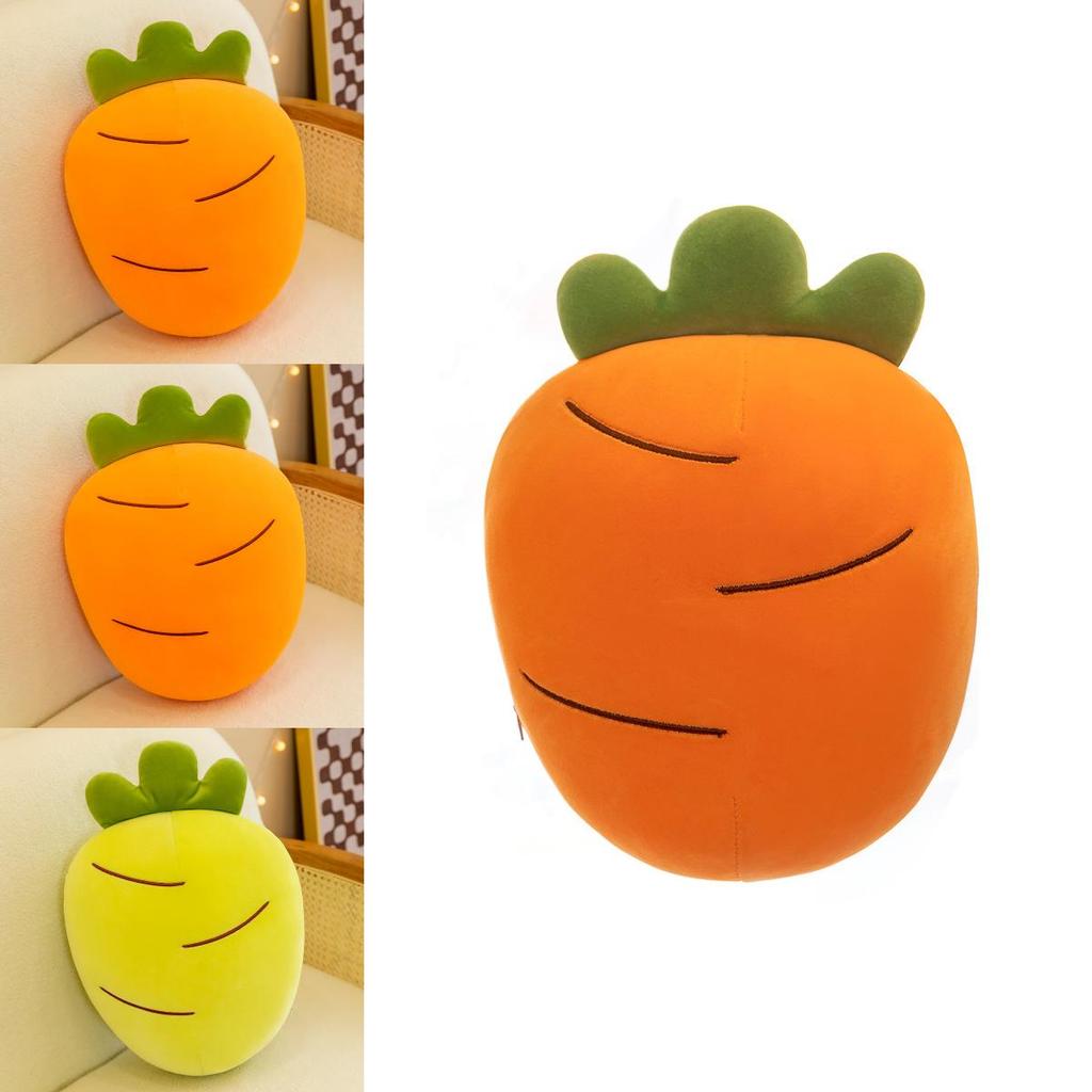 Soft Carrot Plush Toy Cartoon Vegetable Stuffed Pillow Creative Fluffy Doll Pink/orange/yellow/red 28/40/60/80cm