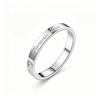 Temperament fashion forever love titanium steel diamond ring women's niche simple love couple ring hand jewelry