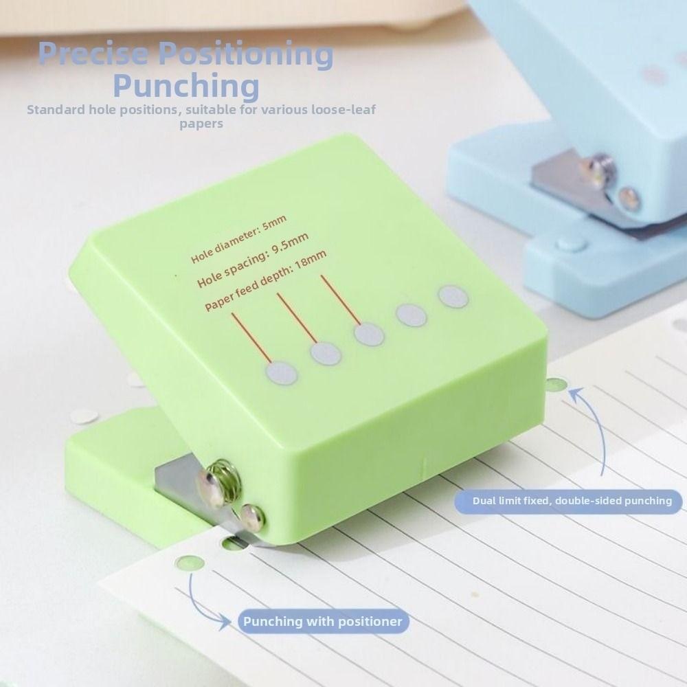 Handheld 5 Hole Puncher DIY Paper Punch Portable 5 Hole Punching Machine  Cards