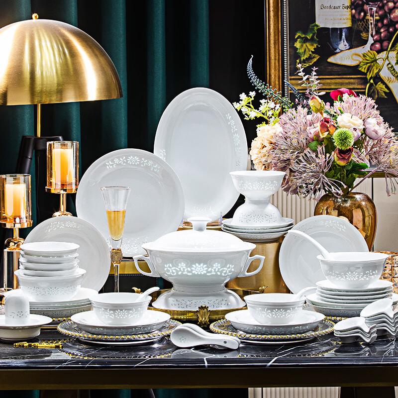 Jingdezhen White Porcelain Underglaze Dinnerware