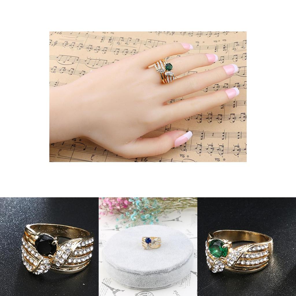 Stunning Fashionable Crystal Ring In [insert Color] For Elegant Lady's Party Jewelry