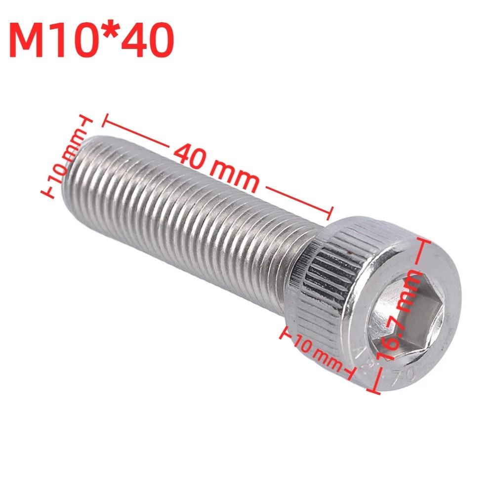 4PCS Stainless Steel Hex Socket Bolt Fastener Hardware  for Engineering, Construction and DIY