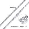 Damen Herren Ketten Halsketten Edelstahl Flache Schlangenglied Gliederketten 24" Breite 3mm 4mm 6mm
