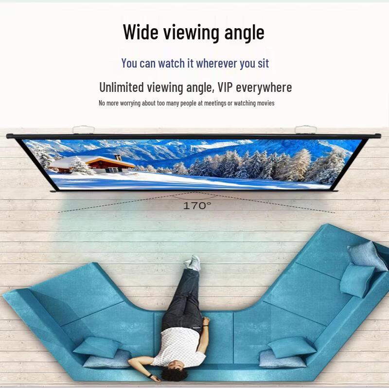 120-inch Portable Dual Stand Projector Screen