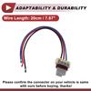 ABSOPRO 1 Set Headlight Socket Wiring for Fiat 500X Part Bulb Pigtail Connector Harness with Bulb Wire Plug 2016-2020, Number 68285062AA,