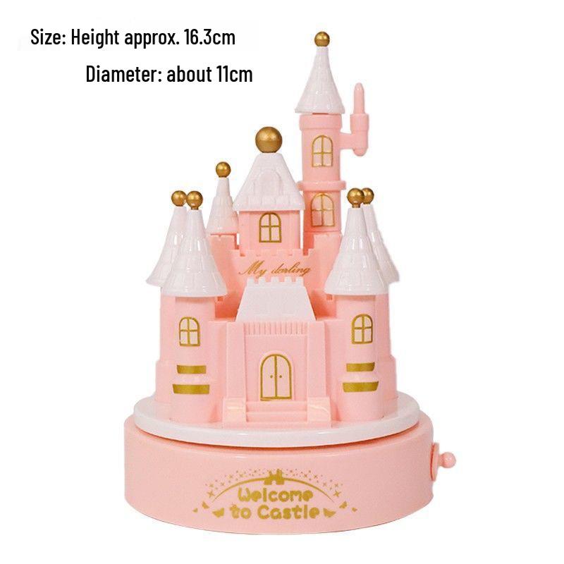 Rotating Castle Music Box - Dreamy Castle Cake & Desktop Ornament