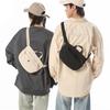 Men's Japanese-style Chest Bag, Portable Phe Bag, Multifunctial, Simple, Solid Color Crossbody Bag, Versatile Sports Waist B