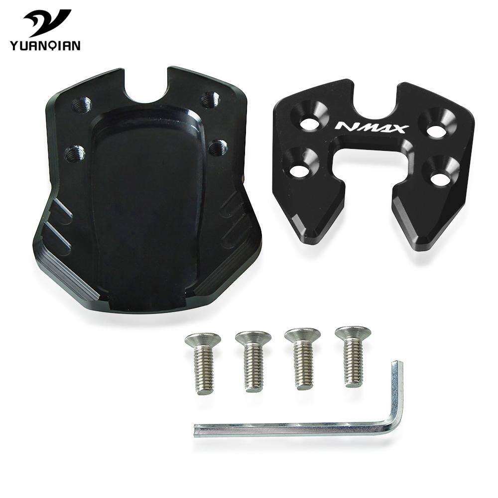 

Для YAMAHA N-MAX NMAX 155 125 увеличитель мотоцикла, боковая подставка, удлинитель, опорная пластина, боковая подставка для двигателя, пластина NMAX125 black-black-NMAX