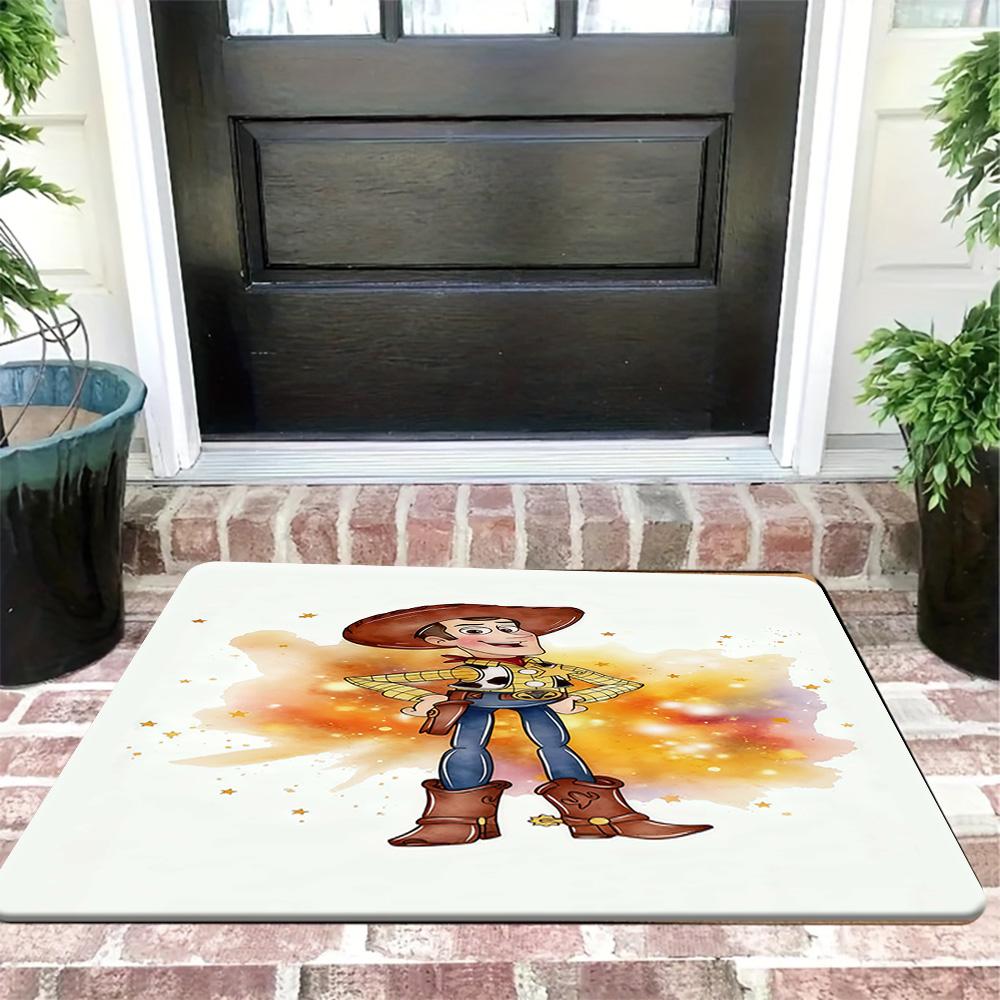 1pc Disney Mickey And Minnie Mouse Romantic Moonlit Night Doormat Soft Non-Slip Floor Mat for Front Door Living Room Bedroom B