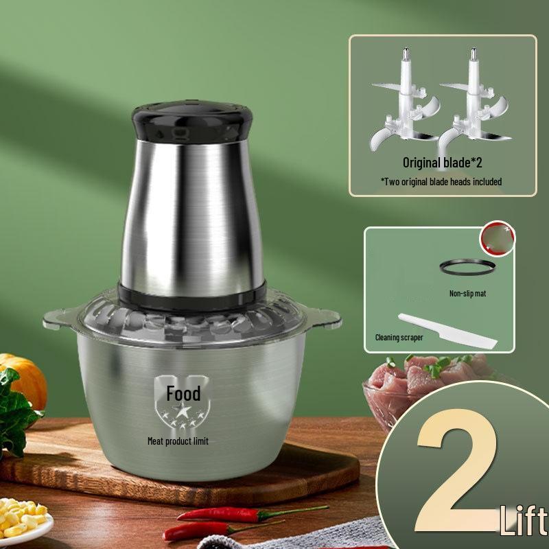 JINGRX Small Stainless Steel Household Meat Grinder
