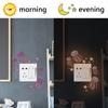 2pcs Wall Sticker Luminous Jellyfish Cartoon Fluorescent Switch Decoration Room Self-adhesive Sticker