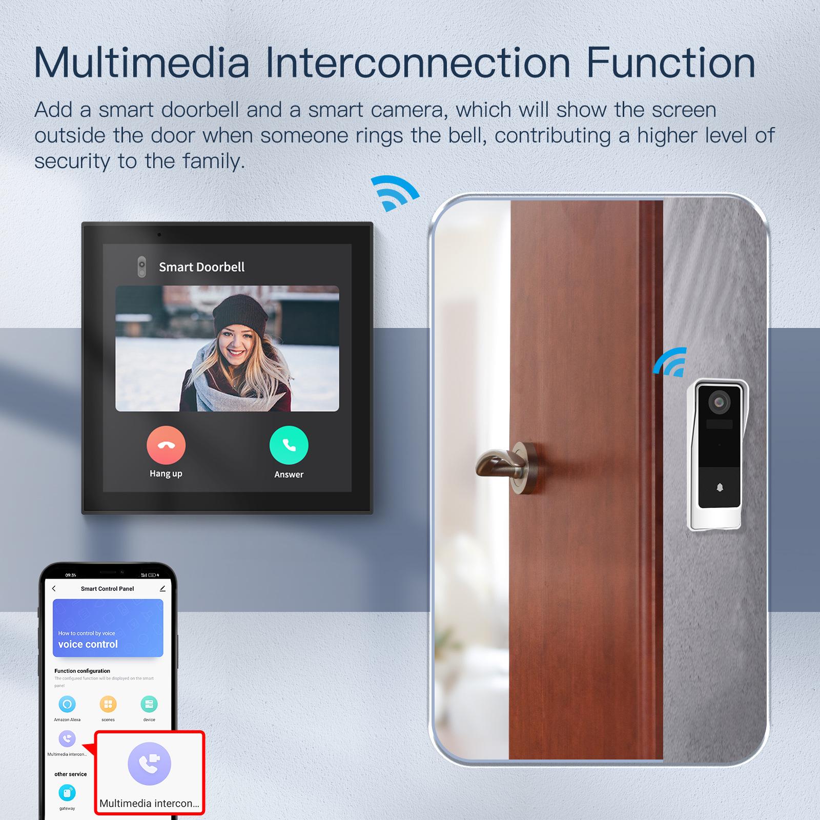 

Graffiti Smart 4 WiFi Zigbee Gateway with Built-in Alexa & Voice Control