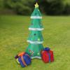 6.9ft Inflatable Xmas Tree Outdoor Decoration Blow Up Xmas Tree Yard Decor with LED Light for Xmas Holiday Party Garden Patio Lawn Decor