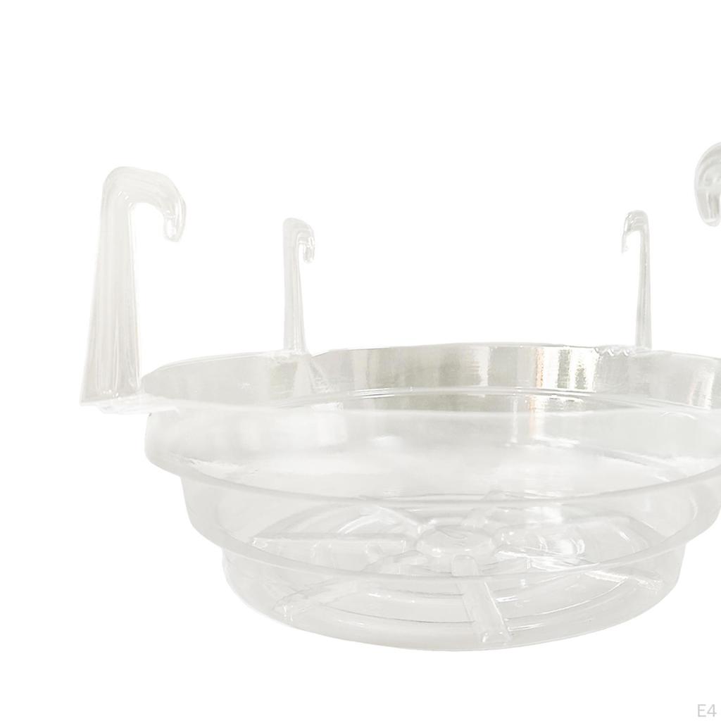 15 Count Flower Pot Tray with Hook for Draining Water in Gardens