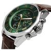 [Salvatore Marra] Watch Green Chronograph 100m Waterproof Men's Business Formal