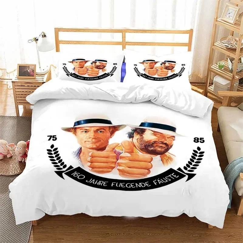 

Bud Spencer Terence Hill Bedding Set 3D Printed Suitable For Bedroom Duvet Cover Set With Pillowcases Kids Home Textile EU Single(135*200cm)3pcs