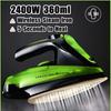 2400W/360ml 5 Velocità Regolabile Ricarica Senza Fili Portatile Vapore Stiratore per Vestiti Piastra Ceramica Portatile Ferro a Vapore